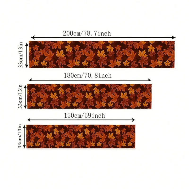 Maple Leaf Linen Table Runner 5