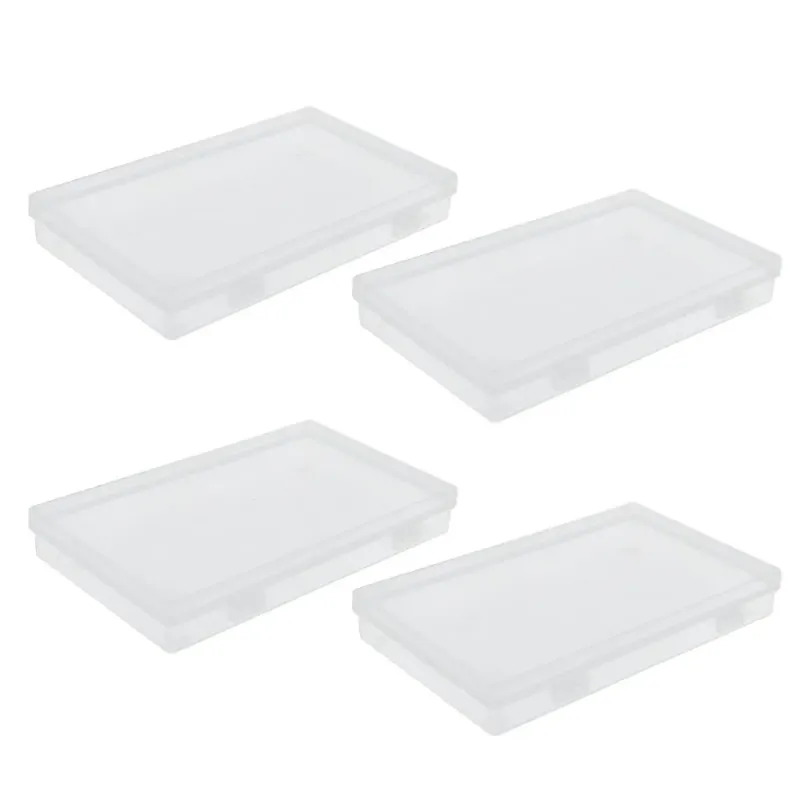 Clear Plastic Storage Boxes (4-Pack) 4