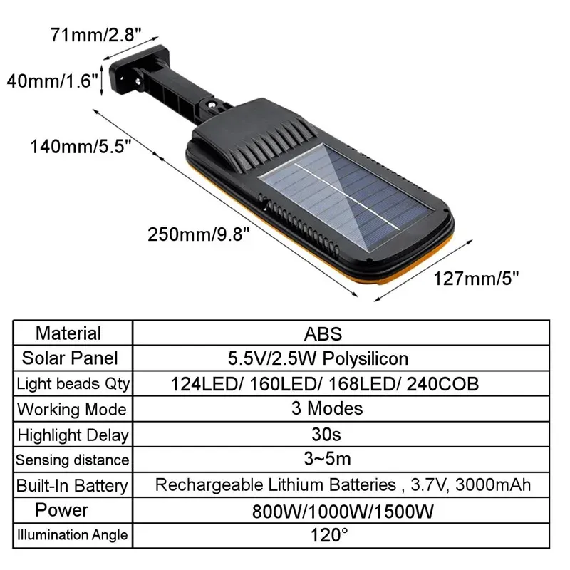 240W Solar LED Street Light 5