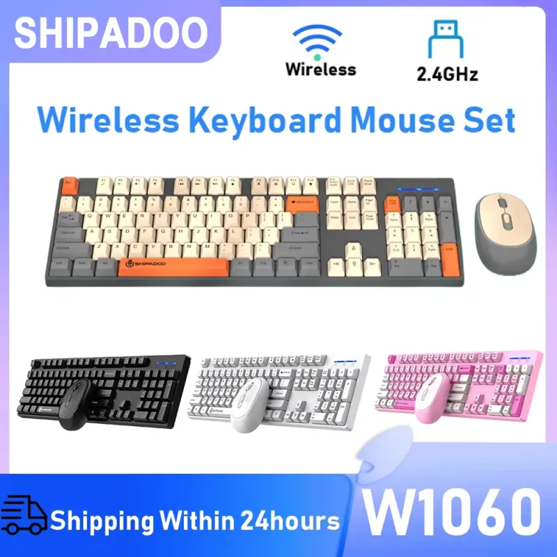 Shipadoo 2.4G Keyboard & Mouse Combo Set 1