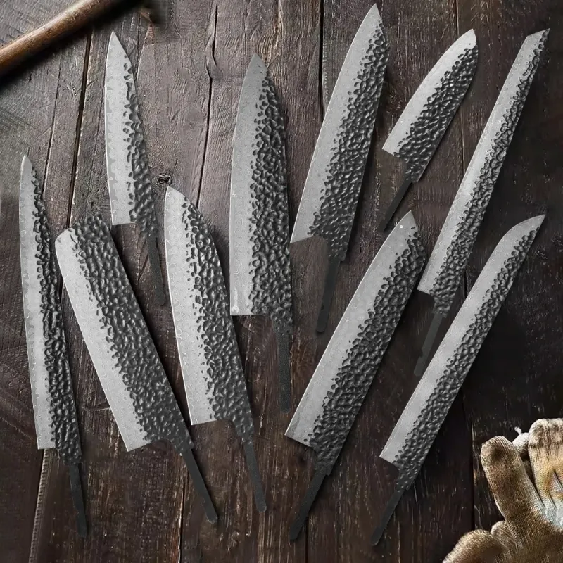 DIY Damascus Steel Chef Knife Blanks 2