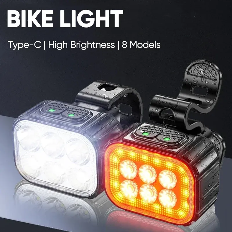 Q6 Rechargeable Bike Light Set 6