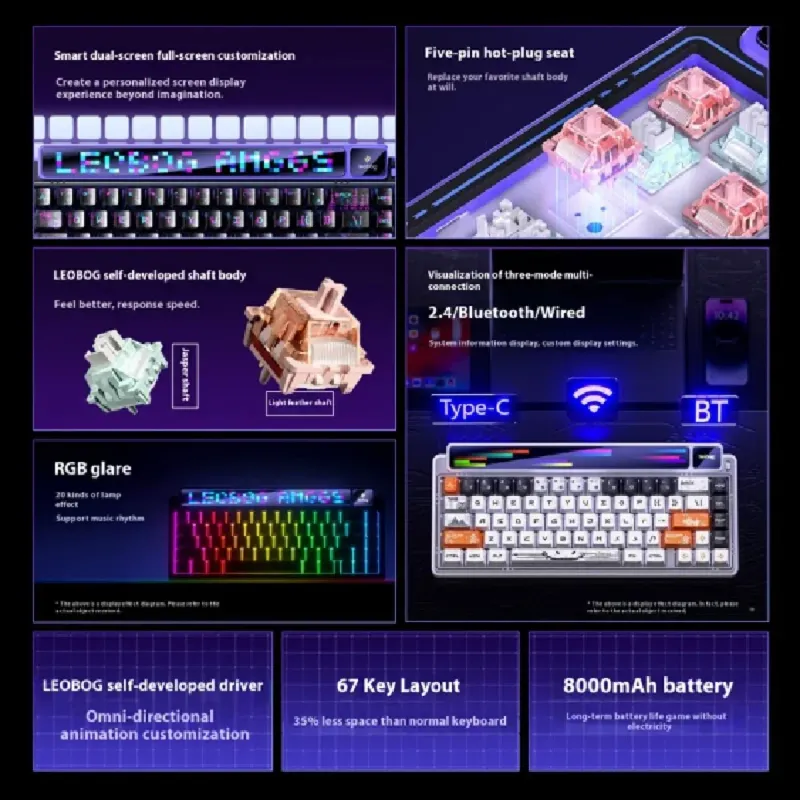 LEOBOG AMG65 Wireless Gaming Keyboard 6