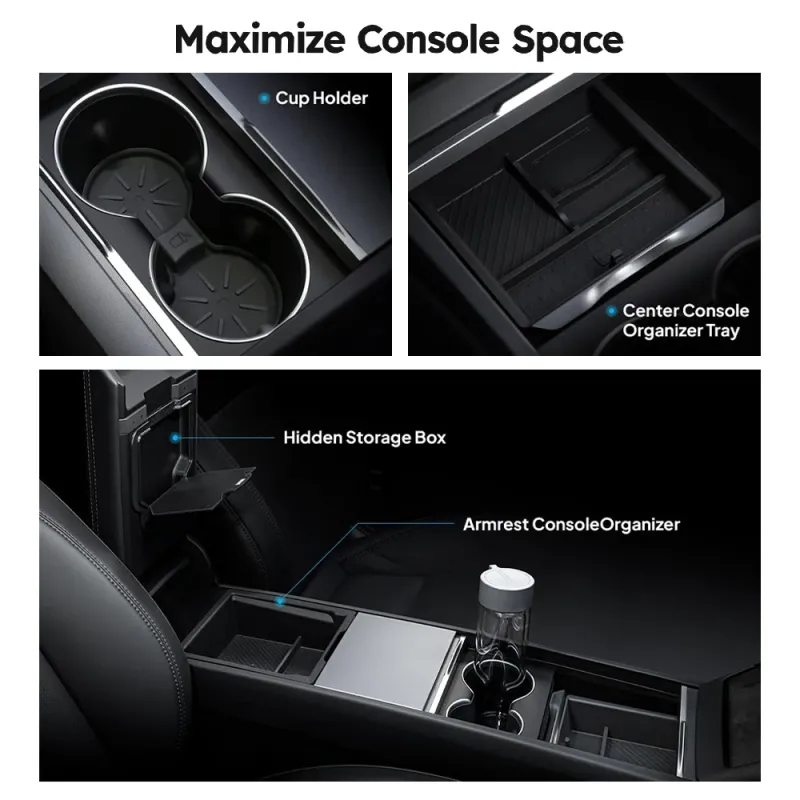 Tesla Center Console Organizer Box 4