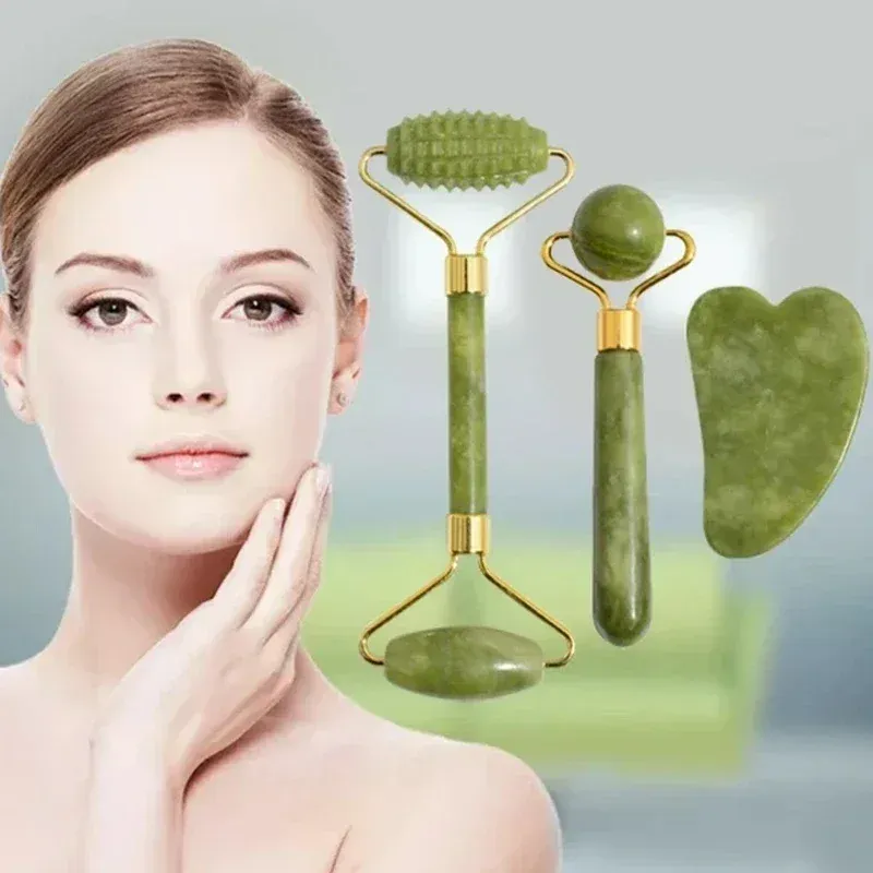 Jade Roller & Gua Sha Massage Set 1