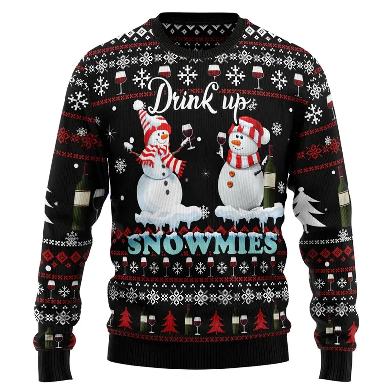 Santa Claus 3D Printed Ugly Christmas Hoodie 3