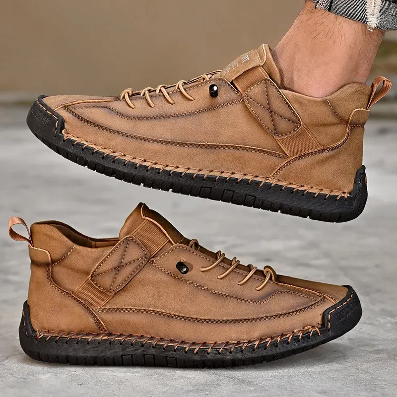 Handmade Leather Slip-On Loafers 4