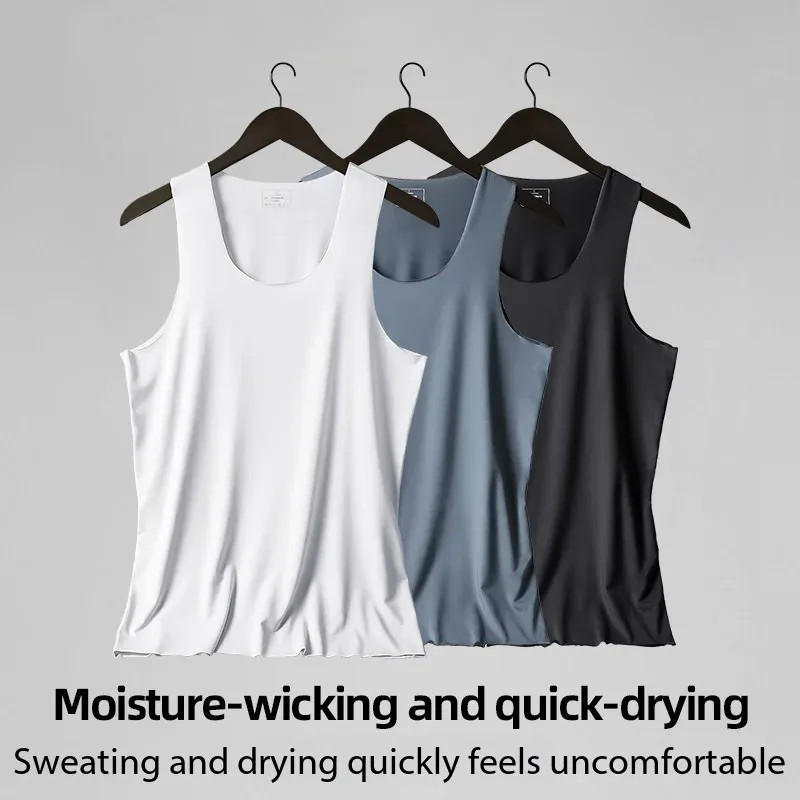 Men's Ice Silk Seamless Fitness Vest 2