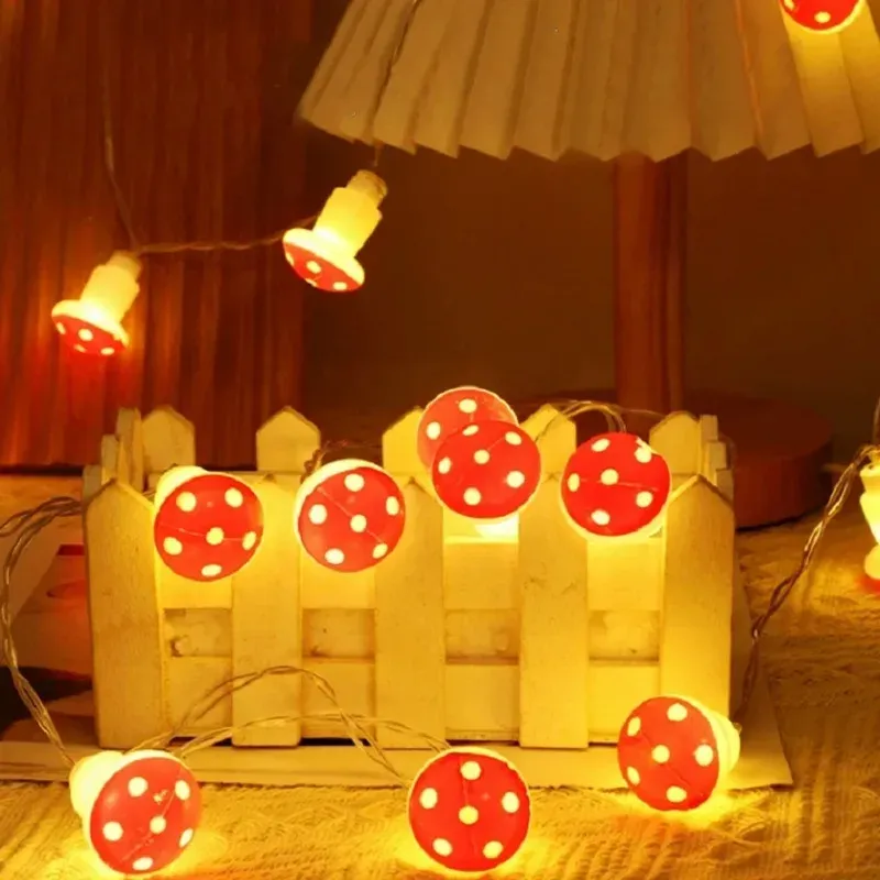 Mushroom LED Fairy String Lights 4