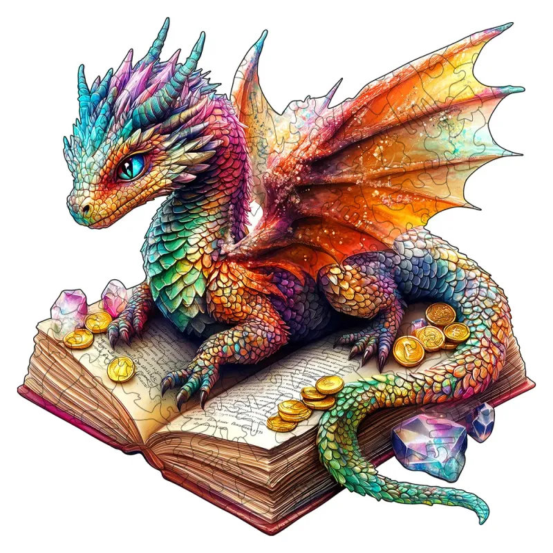 3D Dragon Wooden Puzzle Brain Teaser 1