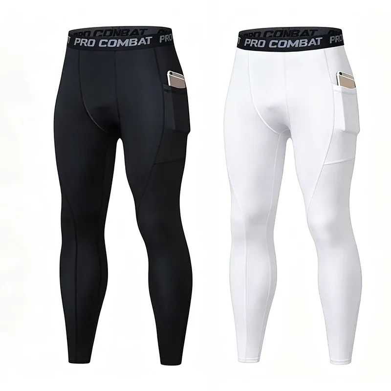 Men's Compression Gym Leggings with Pockets 4