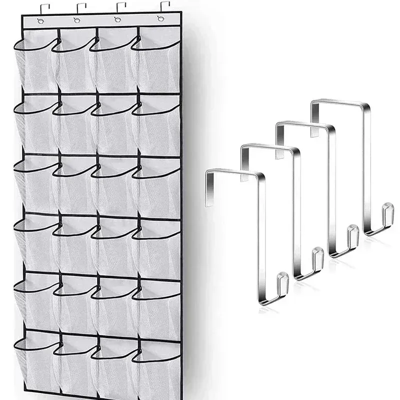 Hanging Shoe Organizer (12/24 Pockets) 2