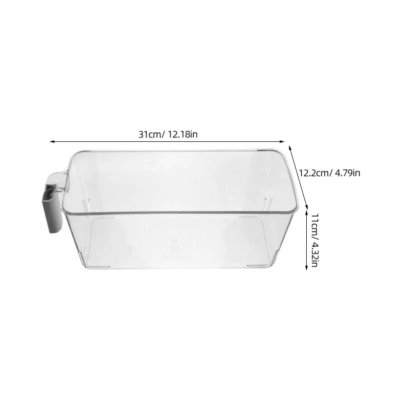 Clear Stackable Fridge Storage Bins 2