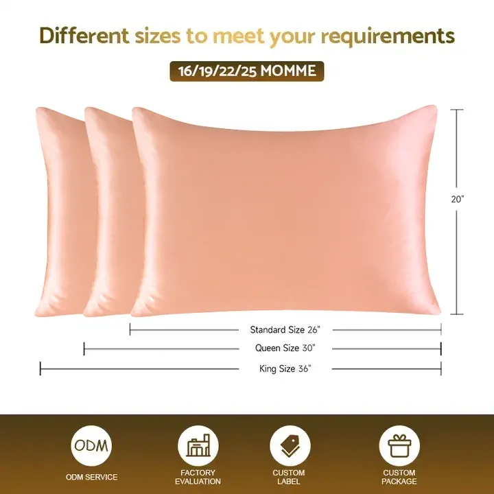 Mulberry Silk Pillowcase 19MM Hidden Zipper 5