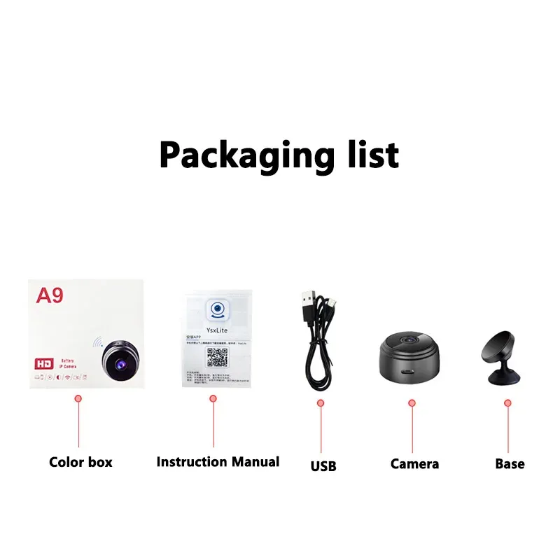 Mini WiFi 1080P Baby Monitor Camera 6