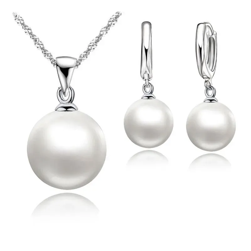 925 Sterling Silver Wedding Jewelry Set 1