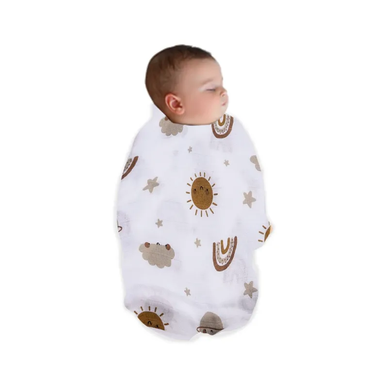 Bamboo Cotton Muslin Swaddle Blanket 5