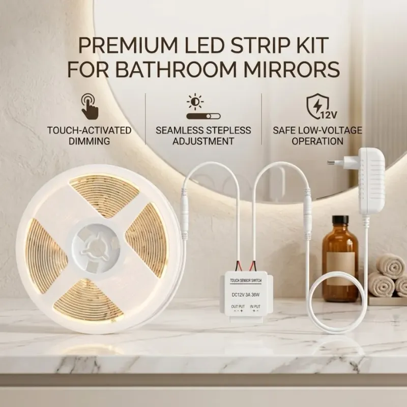 Touch Dimmable COB LED Strip Kit 1