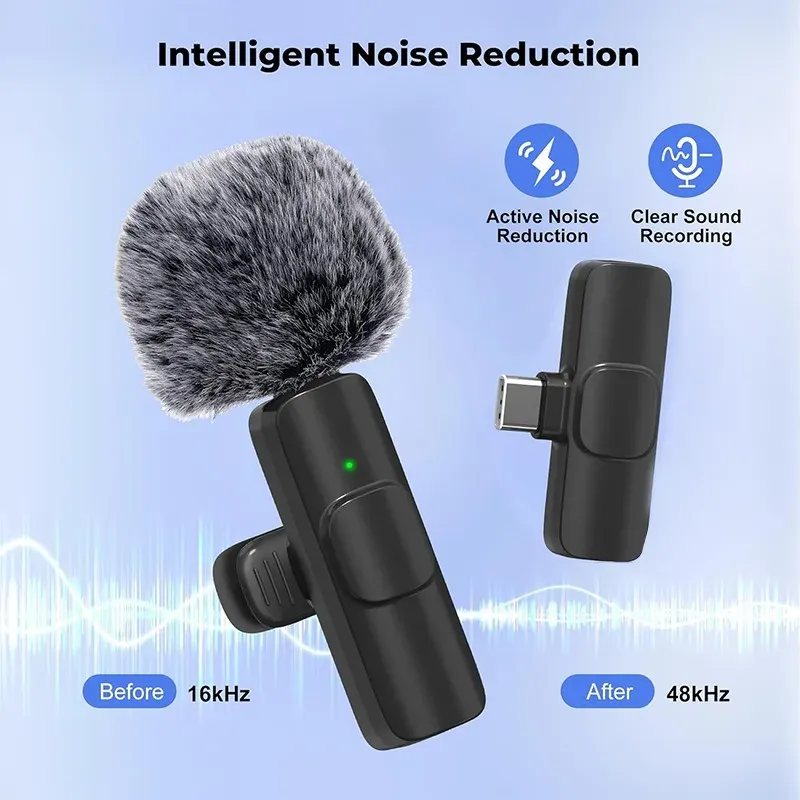 Wireless Mini Lavalier Microphone 6
