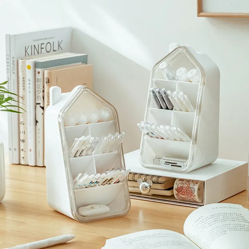 Clear Plastic Desktop Organizer with Drawer 2