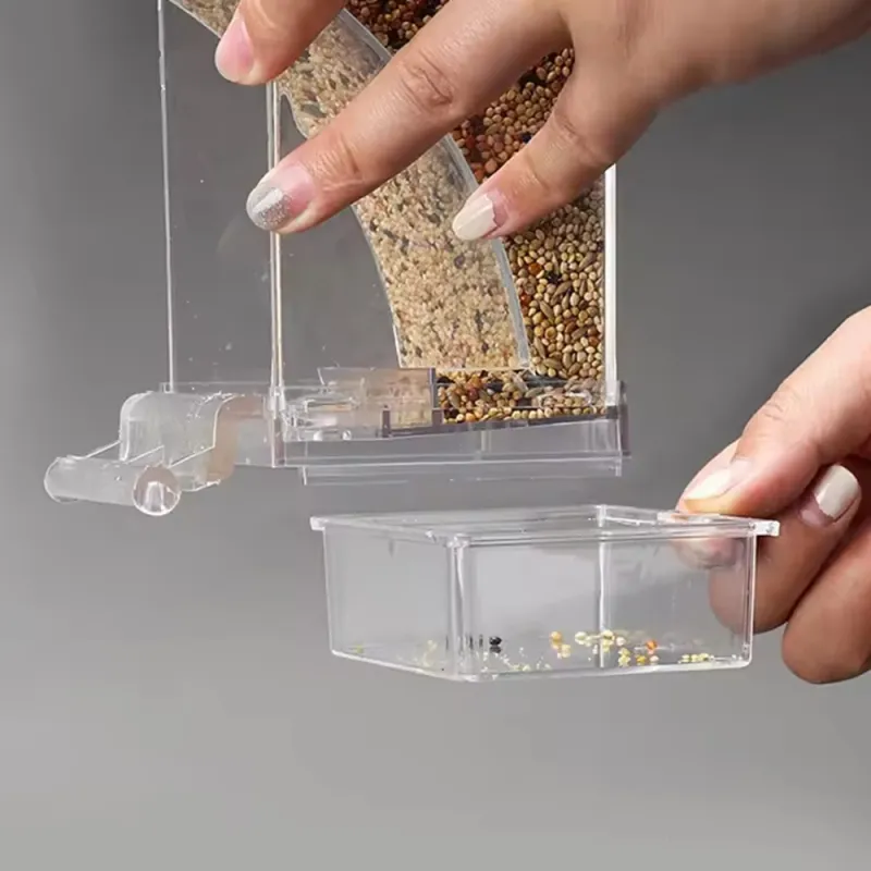 Parrot Feeder Anti-Spill Bird Food Box 2
