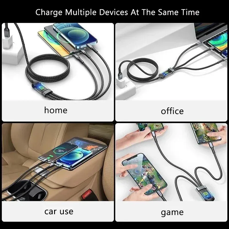 3-in-1 100W Fast Charging Cable 4