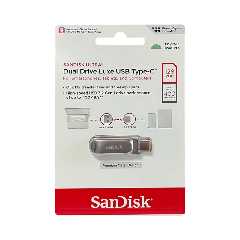 SanDisk Ultra Dual Drive Luxe USB 3.2 Flash Drive 3