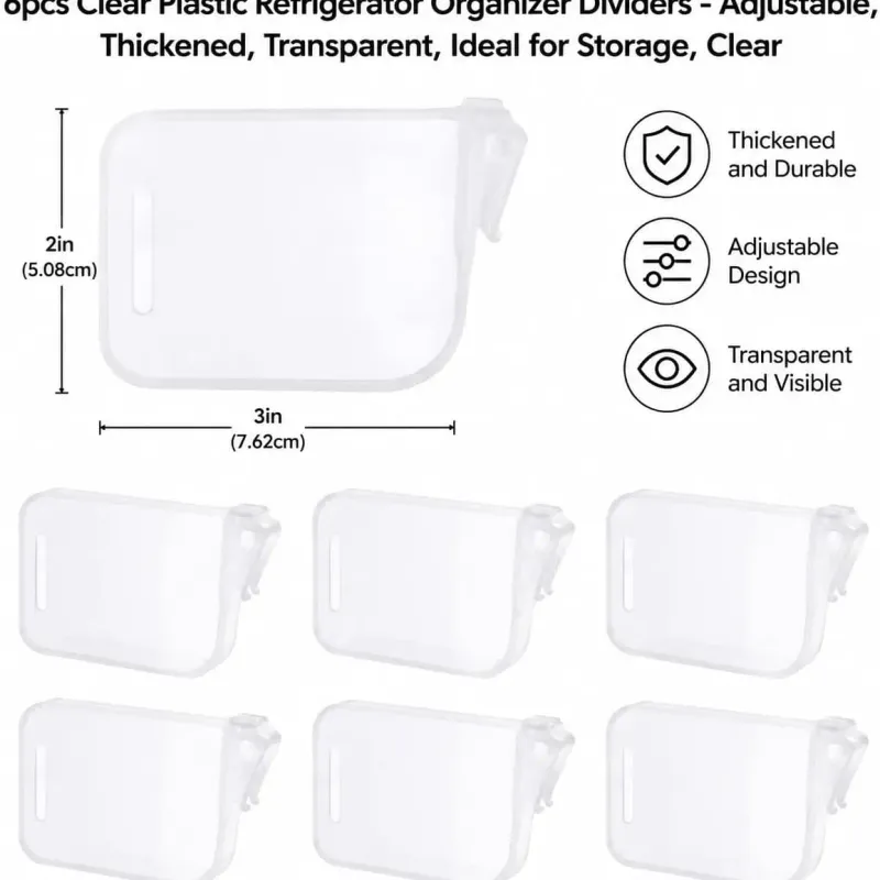 Clear Fridge Dividers 7-Piece Set 2