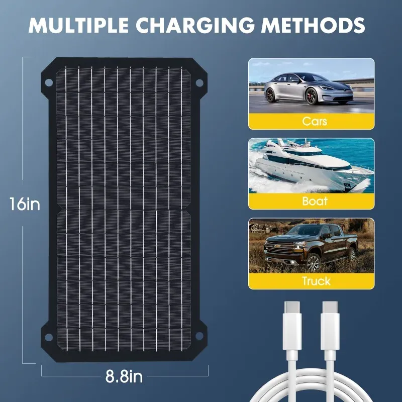 Power Bank з сонячною зарядкою 30 Вт 2