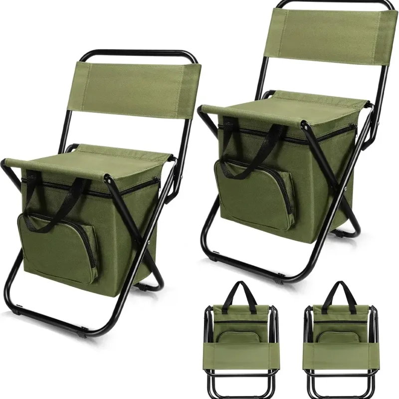Folding Fishing Stool with Cooler 2