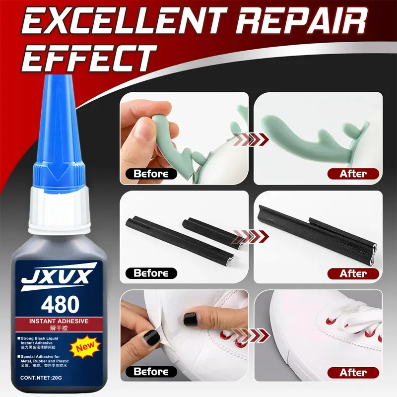 Black Super Glue 480 Fast-Drying Adhesive 5