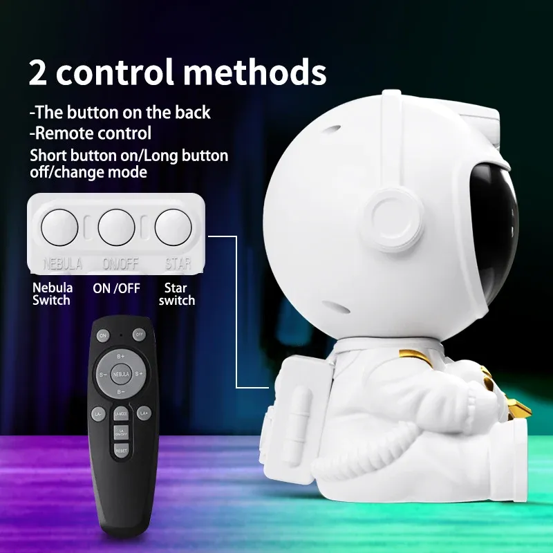 Astronaut LED Star Galaxy Projector Night Light 4