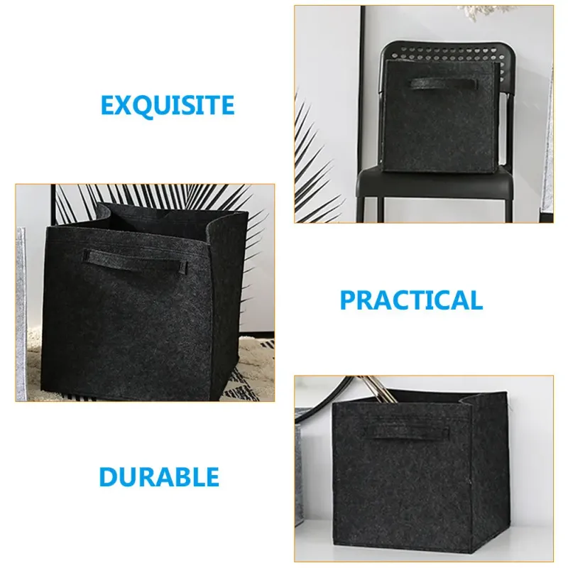Foldable Felt Laundry Basket 5