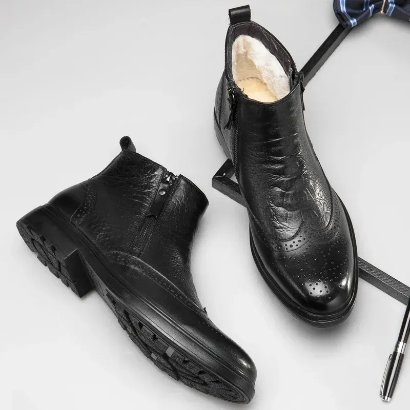 Premium Brogue Chelsea Boots for Men 3