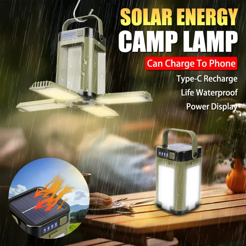 Solar Camping Lamp & Power Bank 1