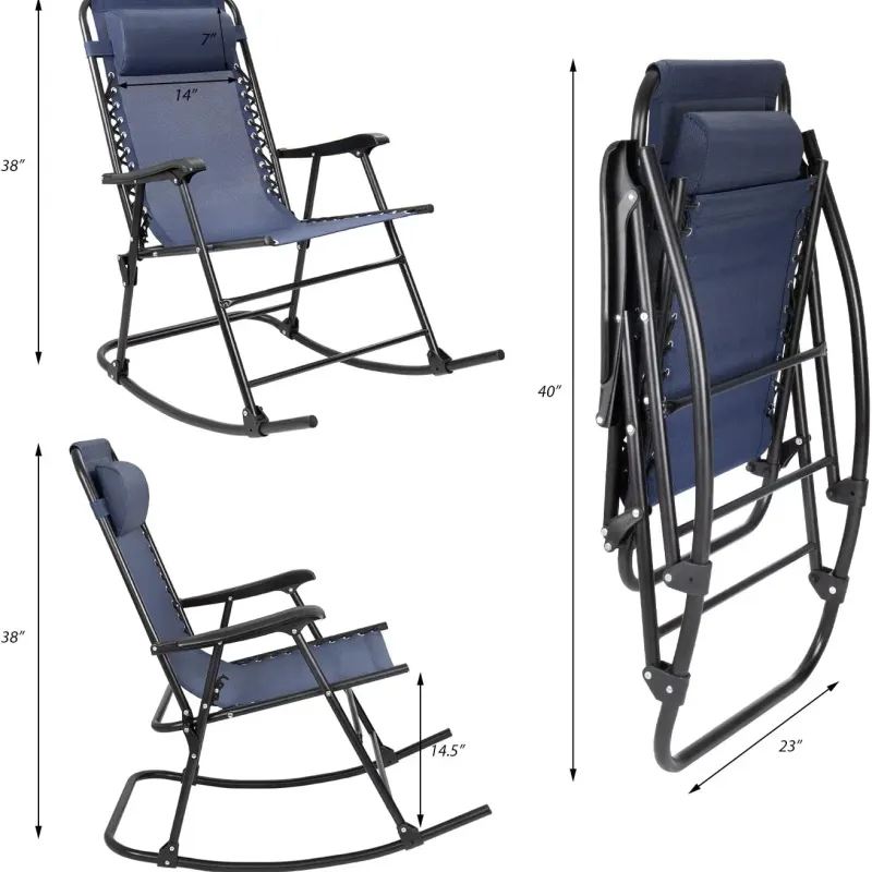 Patio Rocking Zero Gravity Chair 3