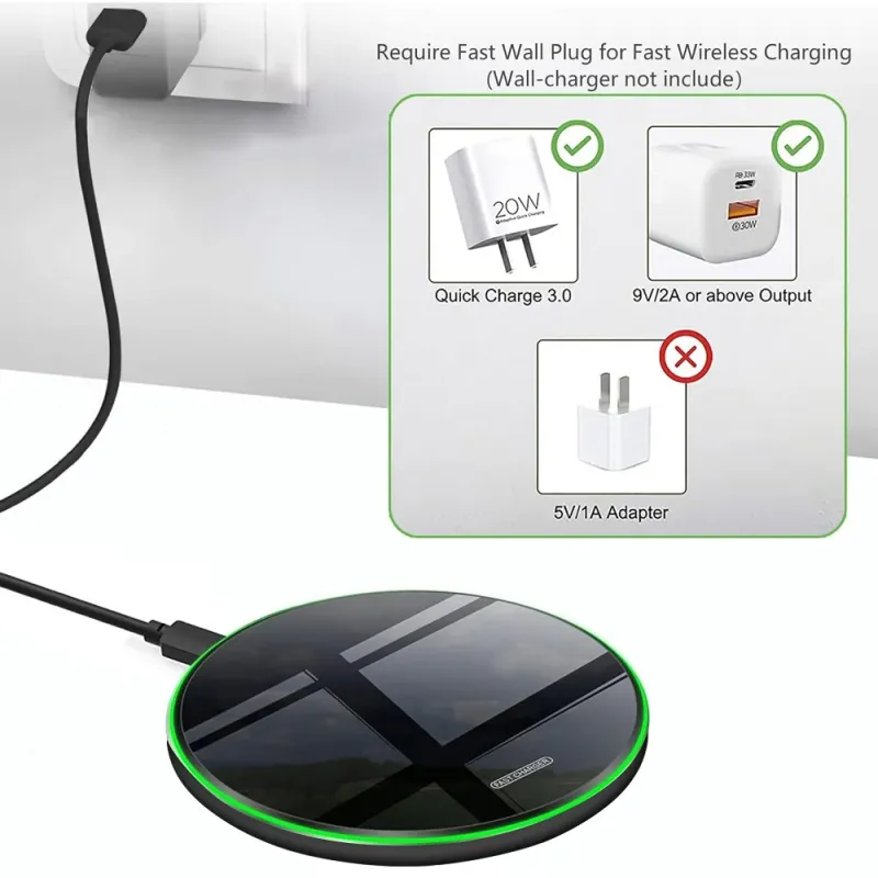 30W Fast Wireless Charger Pad 3