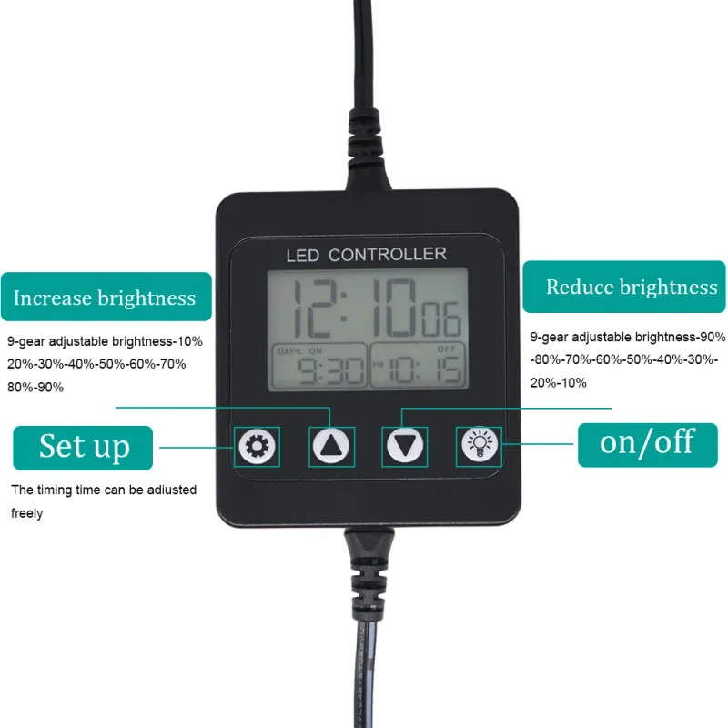 Aquarium LED Light Dimmer & Timer Controller 3