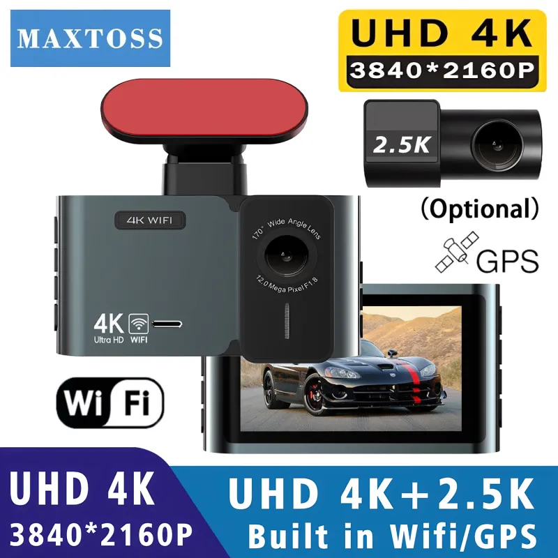 4K WiFi GPS Dual Lens Dash Cam 1
