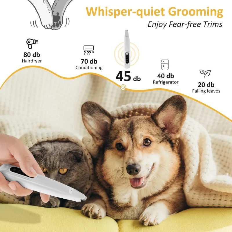LED Light Pet Paw Trimmer Clipper 5