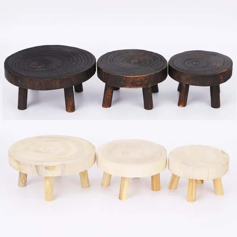 Wooden Plant Stand Shelf 5
