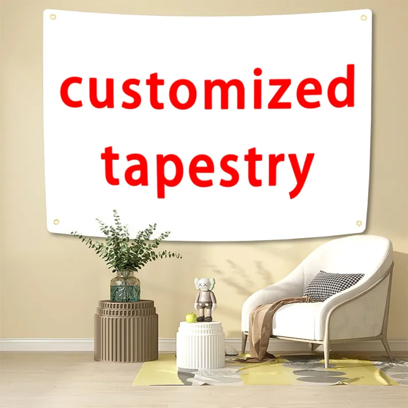 Custom Mandala Boho Tapestry Flag 1