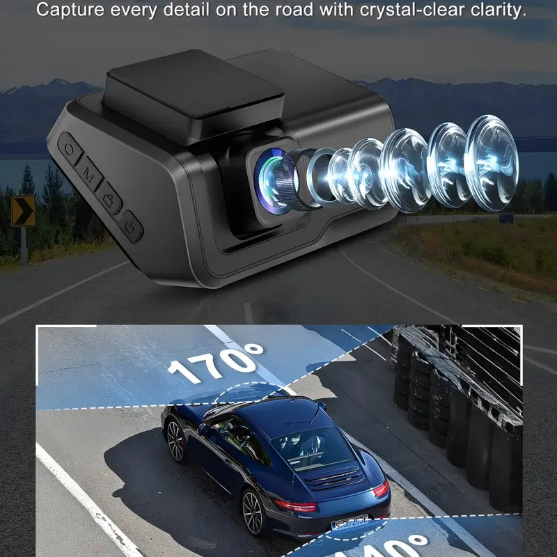 Kocam 4K UHD Dual Lens Dash Cam 3
