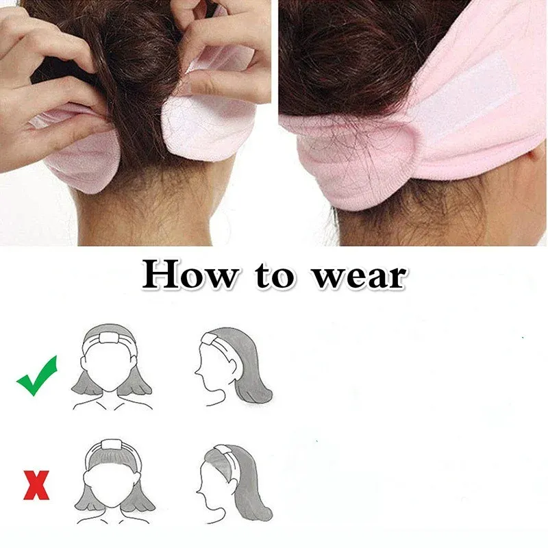 Terry Cloth Facial Spa Headband 6
