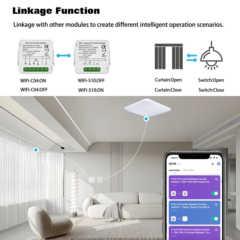 Tuya Smart Curtain Switch Module 5