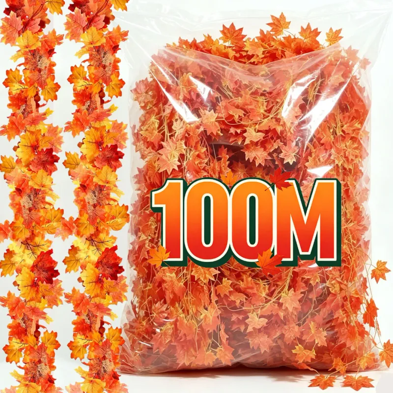 Fall Maple Leaf Garland Artificial Vine 1