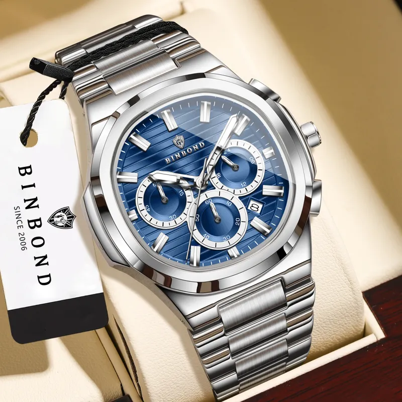 BINBOND Chronograph Watch for Men with Gift Box 2