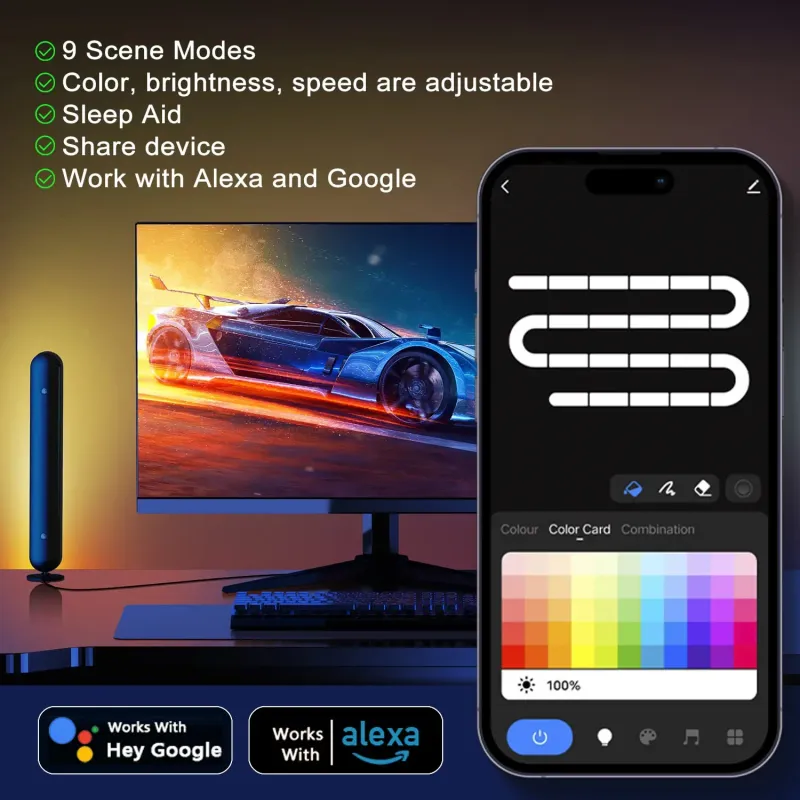RGB Music Sync LED Strip with WiFi 2