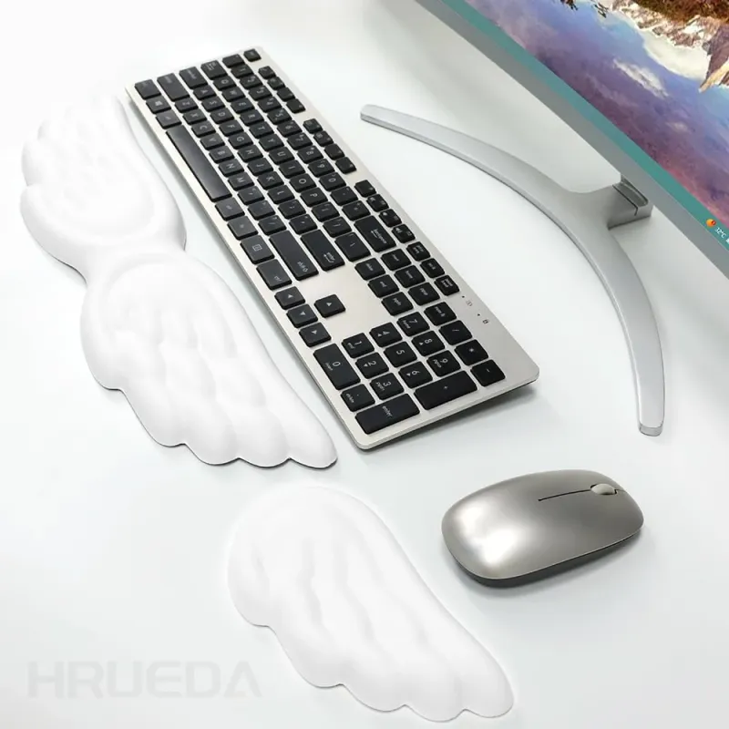 Angel Wing Memory Foam Wrist Rest Set 4