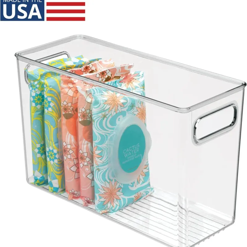 Slim Bathroom Storage Bin 2